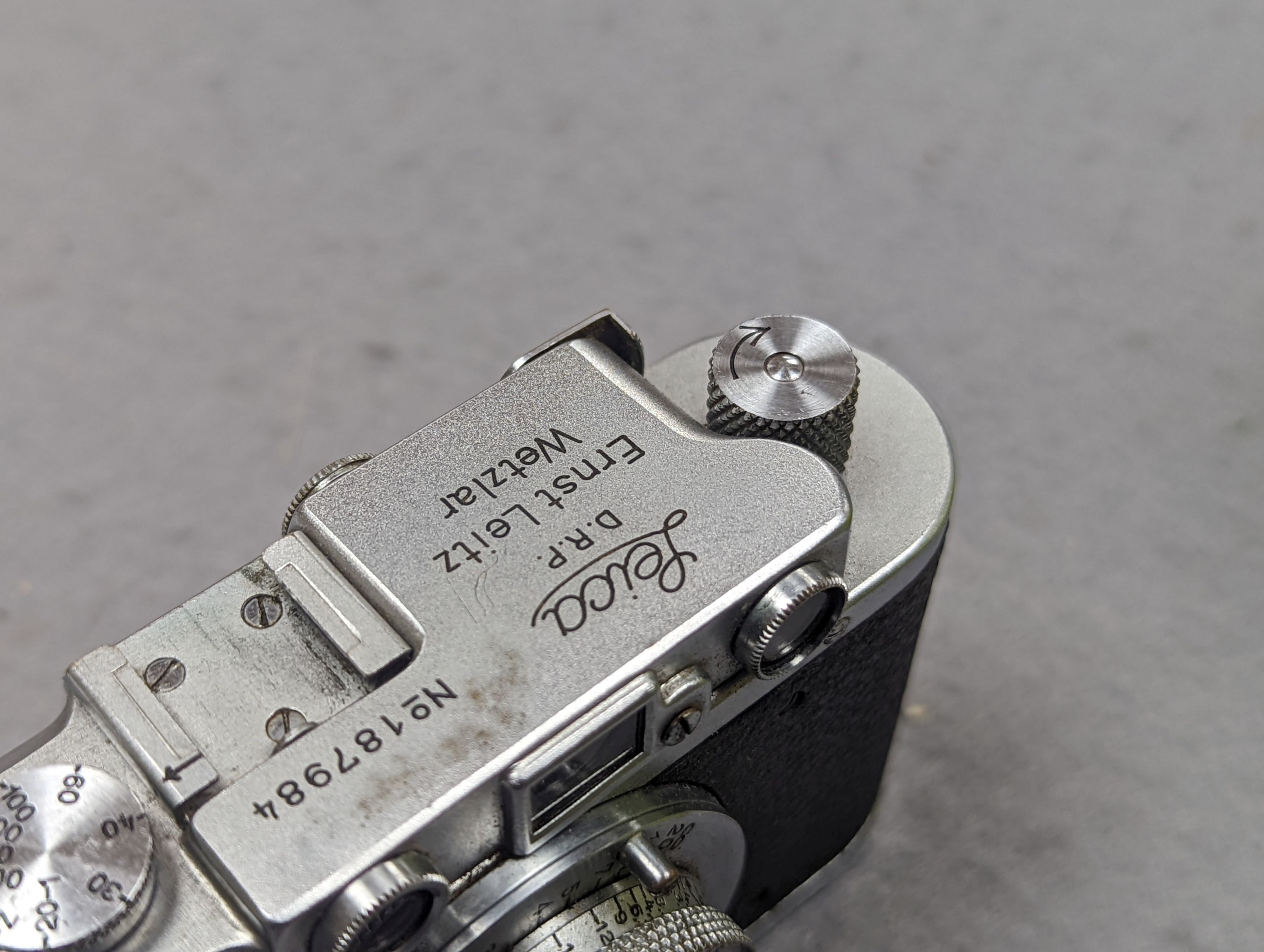 A 1936 Leica iiia camera, serial number 187984, with related effects to include lenses, filters etc